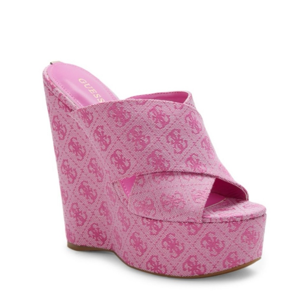 Monogram Wedge-Heel Sandals